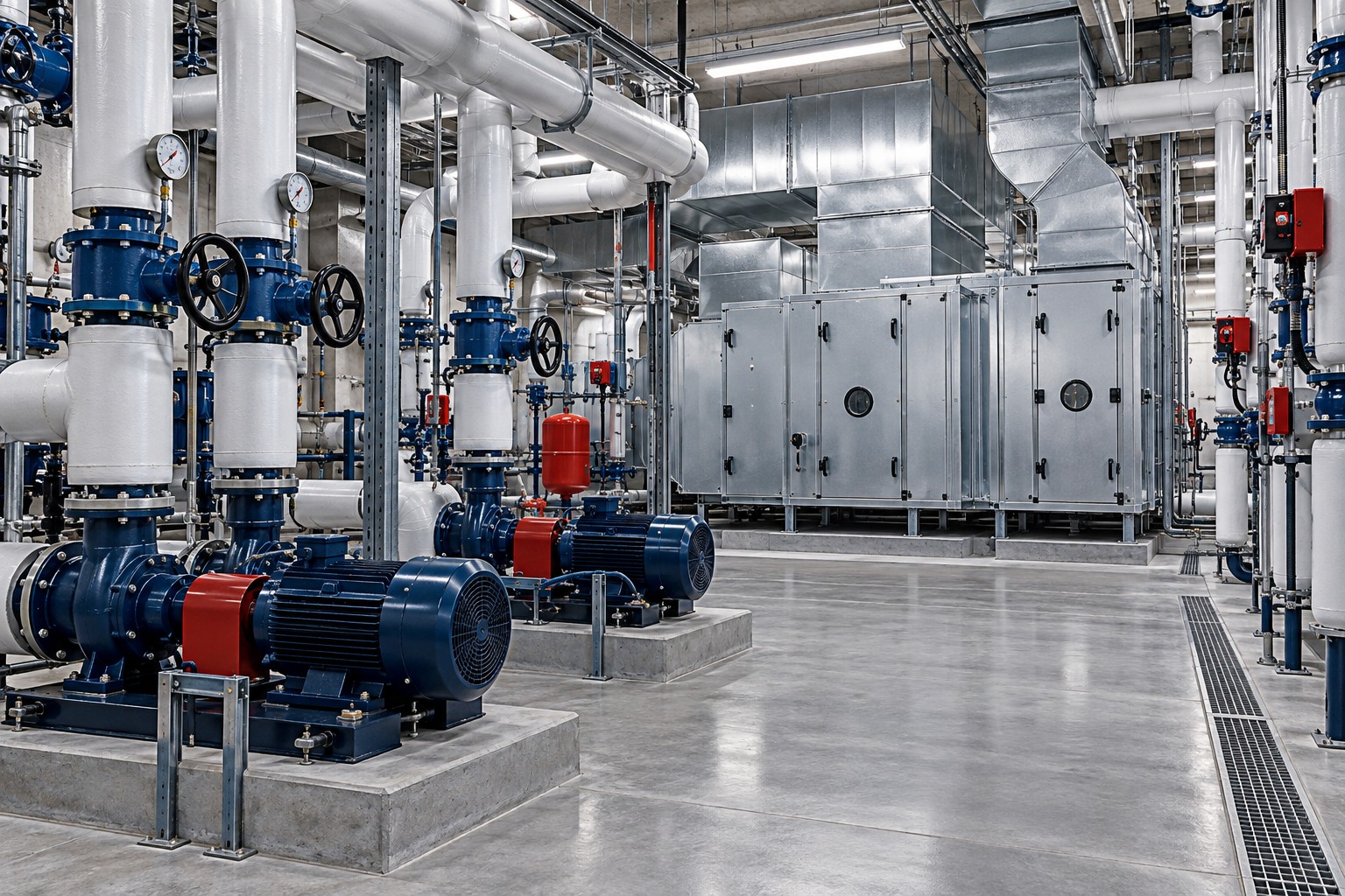تصویرسازی با هوش مصنوعی: تأسیسات مکانیکی و تهویه مطبوع / AI illustration: Mechanical installations & HVAC